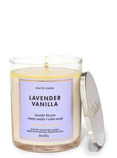 Фирменная свеча с одним фитилем Lavender Vanilla, 8 oz / 227 g, Bath and Body Works