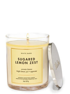 Фирменная свеча с одним фитилем Sugared Lemon Zest, 8 oz / 227 g, Bath and Body Works