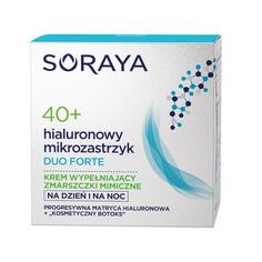 Soraya Hyaluronic Microinjection Duo Forte 40+ дневной и ночной крем, заполняющий мимические морщины 50мл