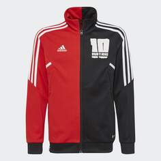 Куртка Adidas Messi Track, черный/красный/белый