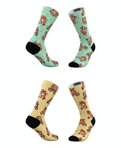 Мужские и женские носки Hipster Bears, набор из 2 штук Tribe Socks