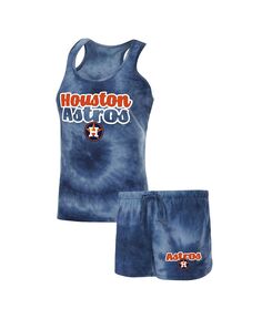 Женский комплект из майки и шорт темно-синего цвета Houston Astros Billboard Racerback Concepts Sport, темно-синий