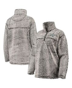 Женский серый пуловер из шерпы с молнией в четверть Dallas Stars G-III 4Her by Carl Banks, серый