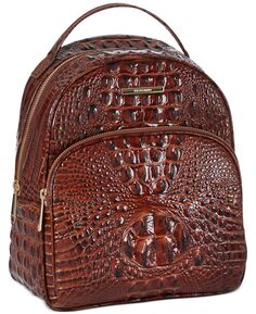 Кожаный рюкзак Chelcy Melbourne с тиснением Brahmin