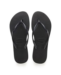 Женские узкие шлепанцы Havaianas, черный