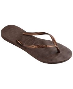 Женские узкие шлепанцы Havaianas, коричневый