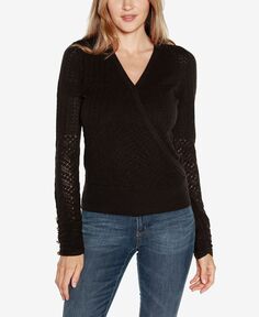 Женский свитер с v-образным вырезом Black Label Belldini, черный