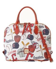 Женская сумка Cleveland Guardians Game Day на молнии Dooney &amp; Bourke, белый
