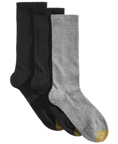 Набор из 3 женских носков плоской вязки без переплета Gold Toe