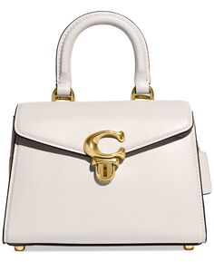 Маленькая сумка-портфель Sammy 21 Luxe из изысканной кожи COACH, белый