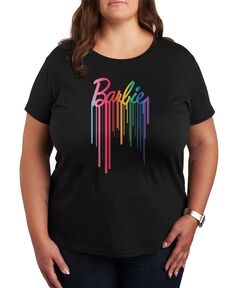 Модная футболка с рисунком Барби больших размеров Air Waves, черный