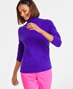 Женский свитер с высоким воротником из 100% кашемира, созданный для Macys Charter Club