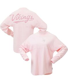 Женская розовая трикотажная футболка с фирменным логотипом Minnesota Vikings Millennial Spirit Fanatics, розовый