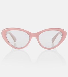 Солнцезащитные очки «кошачий глаз» Gucci, розовый