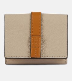 Кожаный кошелек Trifold Loewe, разноцветный