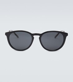 Круглые солнцезащитные очки из ацетата и металла Gucci, черный