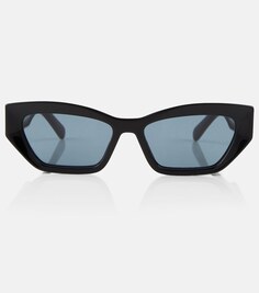 Солнцезащитные очки в оправе «кошачий глаз» с логотипом Stella McCartney, черный
