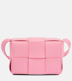 Кожаная сумка через плечо Candy Cassette Bottega Veneta, розовый