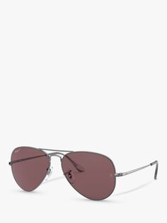 Ray-Ban RB3689 Поляризованные солнцезащитные очки-авиаторы унисекс, бронза