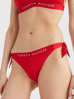 Плавки бикини Tommy Hilfiger Cheeky с завязками по бокам, основной красный