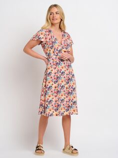 Платье с запахом и цветочным принтом Brakeburn Summer Blooms, Многоцветный