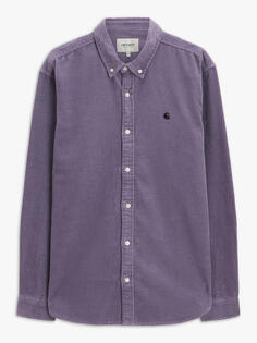 Carhartt WIP вельветовая рубашка Madison с длинными рукавами, фиолетовая