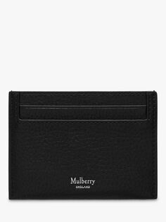 Классическая сумка для кредитной карты Mulberry Continental, маленькая классическая кожа с лицевой поверхностью, черная