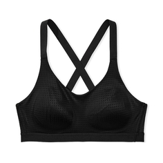 Спортивное бра Victoria&apos;s Secret Lightweight Mesh, черный