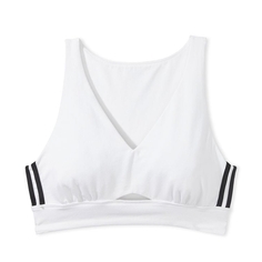 Спортивное бра Victoria&apos;s Secret Cotton Cutout Longline, белый