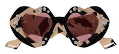 Солнцезащитные очки Gucci Heart &apos;Tortoise Shell/Pink&apos;, розовый/черный/бежевый