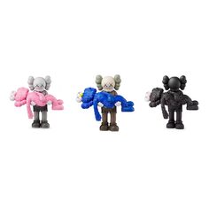 Набор фигурок Kaws Gone, черный/коричневый/серый