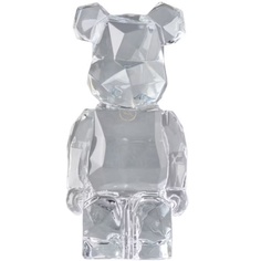 Фигурка Bearbrick x Fragment x Baccarat Crystal, прозрачный