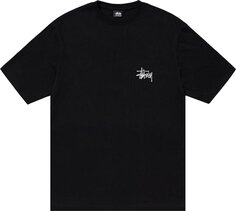 Футболка Stussy Basic Tee &apos;Black&apos;, черный