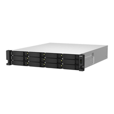 Серверное сетевое хранилище QNAP TS-h1887XU-RP, 18 отсеков, 16 ГБ, без дисков, черный