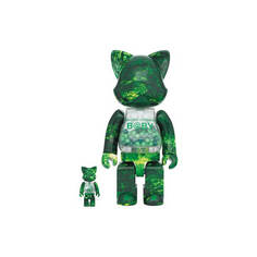 Фигурка Bearbrick My First Nyabrick Baby 100% &amp; 400% Set, зеленый