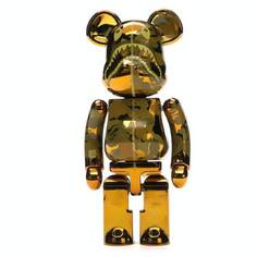 Фигурка виниловая Bearbrick x Medicom Superalloy Chogokin 200%, золотистый