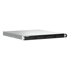 Серверное сетевое хранилище QNAP TS-464U-RP, 4 отсека, 4 ГБ, без дисков, черный