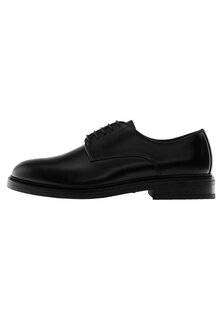 Элегантные кроссовки на шнуровке Massimo Dutti, черный