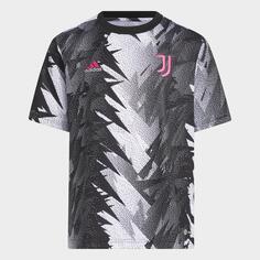 Детская предматчевая футбольная майка adidas Juventus, черный