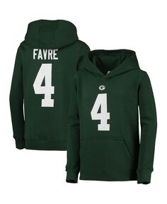 Big Boys Brett Favre Green Грин Бэй Пэкерс Пуловер с именем и номером игрока в отставке Mitchell &amp; Ness