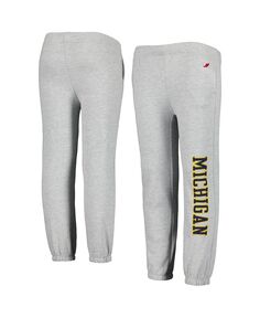 Брюки Big Boys Heather Grey Michigan Wolverines Essential League Collegiate Wear