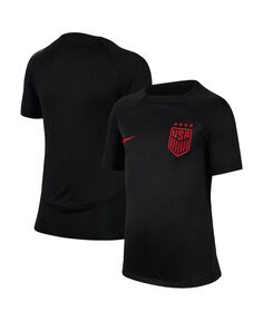 Черный топ Big Boys USWNT Academy Pro Performance реглан Nike