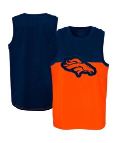 Майка Big Boys Orange, Navy Denver Broncos Revitalize Outerstuff