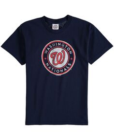 Футболка с логотипом Big Boys Washington Nationals - Темно-синий Soft As A Grape