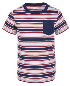 Полосатая футболка с карманами Little Boys, созданная для Macy&apos;s Epic Threads