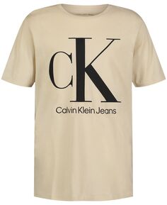 Футболка с коротким рукавом и большим логотипом Big Boys Calvin Klein