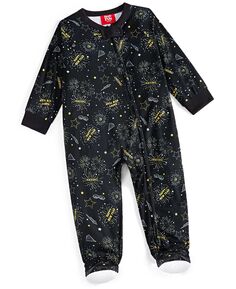 Детская новогодняя цельная пижама на ножке, созданная для Macy&apos;s Family Pajamas