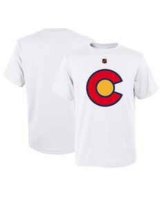 Белая футболка с основным логотипом Big Boys Colorado Avalanche Special Edition 2.0 Outerstuff