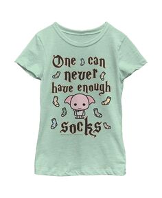 Детская футболка «Носки «Никогда не достаточно носков» с изображением Гарри Поттера» для девочек Warner Bros.