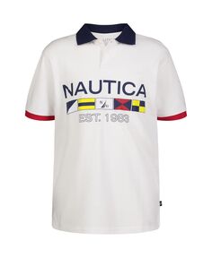 Рубашка поло с короткими рукавами и сигнальным флагом для мальчиков младшего возраста Nautica